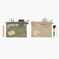 kleid メッシュポーチ A5サイズ対応 チャコール 8471-01 1個