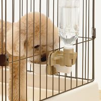 ドッグウォーターディッシュ S アイボリー 1個 リッチェル 犬用 お皿型