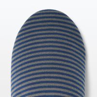 無印良品 洗える携帯用スリッパ 杢ネイビー×グレー L 24.5～27cm用 良品計画