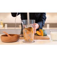 YAMAZEN ハンドブレンダー ステンレス刃 600mlボトル付 YHBA-S120(W) 1台