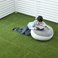 山善（YAMAZEN） 除草シート付き人工芝 芝丈35mm 1×2m PS7B-B3512（GR） 1個