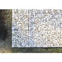 山善（YAMAZEN） 防草シート付天然石マット ベージュ色 STM-30BS（BE） 1枚