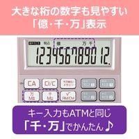 キヤノン 電卓 JPN SOB KS-126WUV-PG 1個