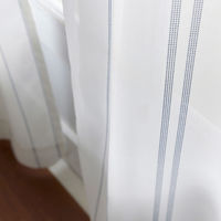 スミノエ DESIGNLIFE レースカーテン ステッチライン ブルー AS-V2108-140154BL １セット(2枚入)（直送品）