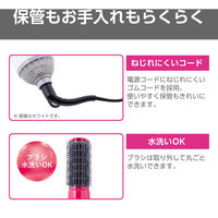 くるくるドライヤー ヘアドライヤー カールドライヤー マイナスイオン 3段階切替 ピンク TC200B-P テスコム 1個（直送品）