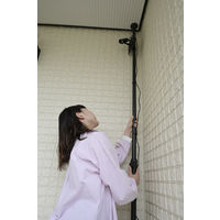 YAMAZEN 突っ張りライトホルダー 工事不要 1kgまで取付可能 TLH-315(BK) 1台