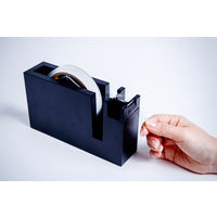 エイジ化成 タブも作れるテープカッター 大 黒 TP-L-BK 1個