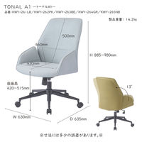 【軒先渡し】コイズミファニテック TONAL A1 トーナルチェアA1 ピンク KWY-262PK 1脚（直送品）