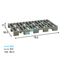 伸晃 クリーンパレット 連結タイプ(1台入り) エコグリーン 4964806025284 1セット(1個×3)