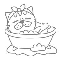 ヤマト グラスデコ オーナメントプレートパック ねこ GDP-C1 1個