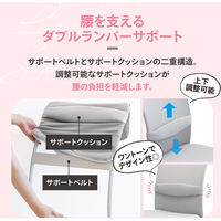 ネットフォース CLR クロレチェア 肘付き オフィスチェア 学習椅子 グレー CLR-1AR-AW-GY 1脚（直送品）