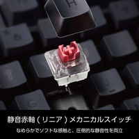 キーボード メカニカル 有線 着脱式ケーブル 静音 赤軸 テンキーレス ブラック TK-MC30UKPBK 1個 エレコム