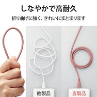 タイプC ケーブル USB A to Type C 2m 断線しにくい モーブブラウン MPA-ACSS20BR エレコム 1個