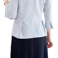 カーシーカシマ FEM COOL TWEED オーバーブラウス ライトグレー 15号 ESA890 1着