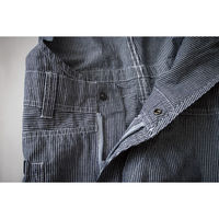 【GRACE ENGINEER'S】 GE-584綿麻ストライプサロペット　ヒッコリー　5L  584-19  1着（直送品）