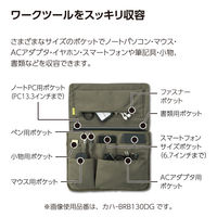 コクヨ バッグインバッグBIZRACKノートPC収容13.3インチヨコネイビー カハ-BRB130DB 1個