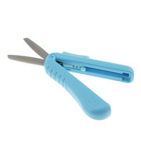 サンスター文具 スティッキール はさみ KIDS 子供用 右手用 ブルー S3720136 1個