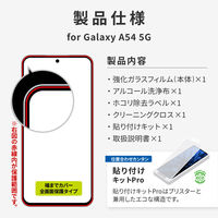 MSソリューションズ Galaxy A54 5G ガラスフィルム全画面保護 BLカット LN-23SG5FGRB 1個