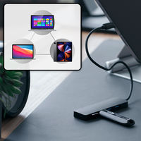 USBハブ Type-C接続 USB-A×4ポート ノイズ対策済み USB3.2Gen1対応 OWL-UCHU3A4-BK 1個