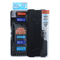 サンスター文具 コンパクトふでいれヨコピタ ギガテクト ブラック S1314114 1個