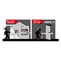 YAMAZEN はじめての防犯セット 5点入り 空き巣/不法侵入対策 BOS-5 1セット