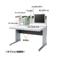 サンワサプライ Aデスク 幅1200×奥行700×高さ700mm ALD-12070N 1台（直送品）