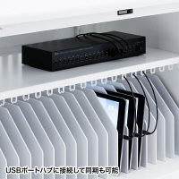 サンワサプライ タブレット収納キャビネット(40台収納) CAI-CAB102W 1台（直送品）