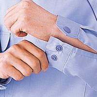 自重堂　制服百科　エコ製品制電長袖ブルゾン　ライトブルー　ＬＬ　46800（直送品）