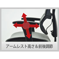 【軒先渡し】エルゴヒューマン スマート オフィスチェア エラストメリックメッシュ 肘付 グリーン EHS KM14 1脚（直送品）