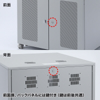 サンワサプライ 機器収納ボックス（H700） W800 CP-302 1台（直送品）