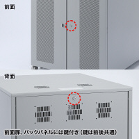 サンワサプライ 機器収納ボックス（H1000） W800 CP-303 1台（直送品）