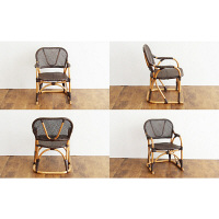 サンフラワーラタン WAHOOシリーズ ラタン手編みチェア C117CB 1脚（直送品）