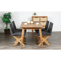 サンフラワーラタン Breezeシリーズ チーク無垢材 ダイニングチェア エックス C380XPM 1脚（直送品）