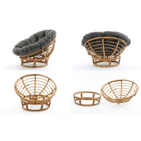 サンフラワーラタン Breezeシリーズ ラタン パパサンチェア C883MEM 1脚（直送品）