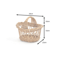 サンフラワーラタン Breezeシリーズ ラタン ナチュラルバスケット GK783ME 1個（直送品）