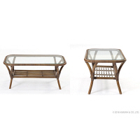 サンフラワーラタン Breezeシリーズ ラタン×ヨーロッパリゾート センターテーブル T127GY 1台（直送品）