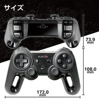 エレコム 無線ゲームパッド/13ボタン/Xinput/振動/連射/高耐久 JC-U4113SBK