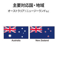 海外用変換プラグ コンセント Oタイプ 1個口 T-HPAOWH エレコム 1個