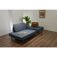 セルタン ポケットコイル入りカウチソファ セナミ インディゴブルー 幅1900mm 1脚（直送品）