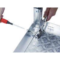 アルインコ 低床作業台 天板高さ190～220mm 寸法600×450mm LFS-0604H（直送品）