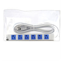 延長コード 電源タップ 3m 3P（ピン） 6個口 マグネット ライトグレー TAP-K6-3BL サンワサプライ 1個