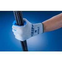 SHOWA ニトリルゴム背抜き手袋 まとめ買い 簡易包装強力グリップ (10双入) ブルー LLサイズ NO360-LL10P（直送品）