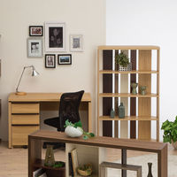 白井産業 セパルテック サイズオーダー木製デスク 深型 ナチュラル 幅600×奥行548×高さ726mm 1台（直送品）