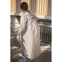 Makku（マック） くるっとパックレインコート グレージュ　Mサイズ　AS-7670　1着（直送品）