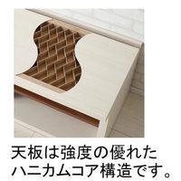 フナモコ テレビカウンター 幅1720×奥行460×高さ380mm リアルウォールナット＋ホワイトウッド LVD2-170 1台（直送品）