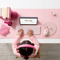 マウスパッド しろちゃん 丸型 スムースクロス素材 ほどよいグリップ感 厚さ 6mm ピンク MP-FC01PF エレコム 1個（直送品）