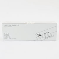 テプラ TEPRA PRO【純正】テープ スタンダード 幅12mm・24mm 白ラベル(黒文字) SS12K24K-10P 50個 オフィス通販限定パック