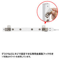 サンワサプライ スリムタップ(2P・11個口・3m・ブラック) TAP-SLIM11-3BK 1個