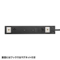 延長コード 電源タップ 5m 2P（ピン） 10個口 マグネット ブラック TAP-2210-5BK サンワサプライ 1個