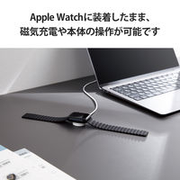 エレコム Apple Watch 41/40/38mm/バンド/マグネット/シリコン/ブラック AW-41BDMAGBK 1個